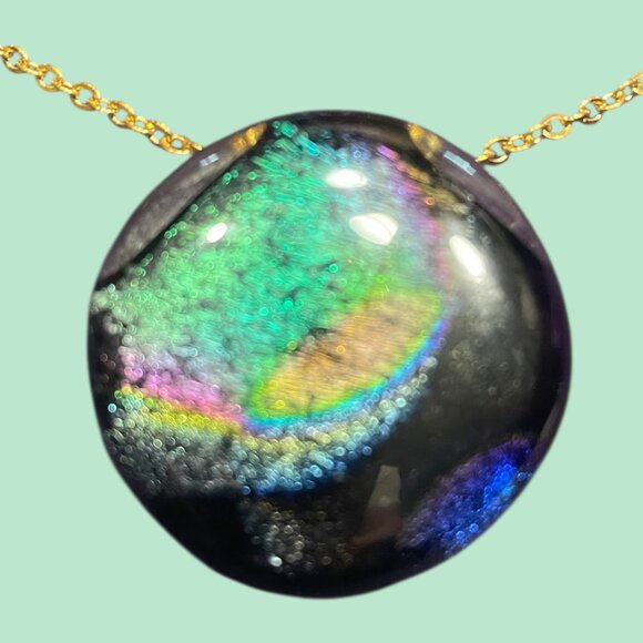 PENDANT BROOCH GORGEOUS WITH CHAIN - Picture 1 of 3